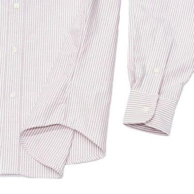 画像5: INDIVIDUALIZED SHIRTS（インディビジュアライズドシャツ）Classic Fit MBDM B.D. Shirt（クラシックフィットボタンダウンシャツ）"CANDY STRIPE" / Red（レッド）