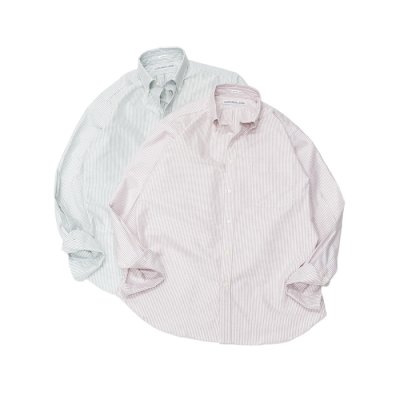 画像8: INDIVIDUALIZED SHIRTS（インディビジュアライズドシャツ）Classic Fit MBDM B.D. Shirt（クラシックフィットボタンダウンシャツ）"CANDY STRIPE" / Red（レッド）
