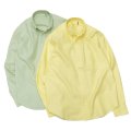 KAPTAIN SUNSHINE（キャプテンサンシャイン）Relaxed Polocollar Shirt（リラックスポロカラーシャツ）FINX COTTON OXFORD CHAMBRAY/Yellow（イエロー）・Light Green（ライトグリーン）