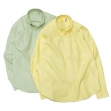 KAPTAIN SUNSHINE（キャプテンサンシャイン）Relaxed Polocollar Shirt（リラックスポロカラーシャツ）FINX COTTON OXFORD CHAMBRAY/Yellow（イエロー）・Light Green（ライトグリーン）