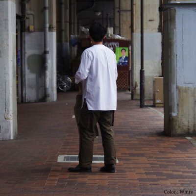 画像6: *A VONTADE（アボンタージ）Sleeping Shirts 4/5 Sleeve（スリーピングシャツ7分袖）"Hard Twist Yarn Seersucker" / White（ホワイト）