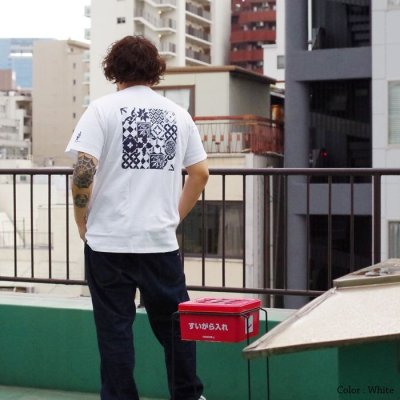 画像5: ENGINEERED GARMENTS（エンジニアードガーメンツ）Printed Cross Crew Neck T-Shirt（プリンテッドクロスクルーネックTシャツ）"JOE" / Olive（オリーブ）
