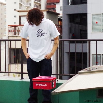 画像4: ENGINEERED GARMENTS（エンジニアードガーメンツ）Printed Cross Crew Neck T-Shirt（プリンテッドクロスクルーネックTシャツ）"JOE" / Olive（オリーブ）