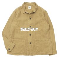 F.O.B FACTORY（エフオービーファクトリー）HEMP SHIRT JACKET（ヘンプシャツジャケット）HEMP OX/Khaki（カーキ）