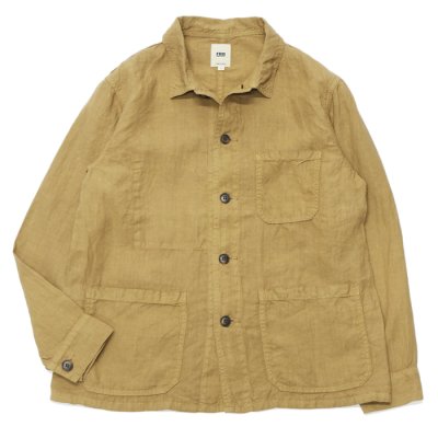 画像1: F.O.B FACTORY（エフオービーファクトリー）HEMP SHIRT JACKET（ヘンプシャツジャケット）HEMP OX/Khaki（カーキ）