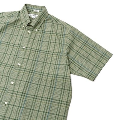 画像4: INDIVIDUALIZED SHIRTS（インディビジュアライズドシャツ）Classic Fit Short Sleeve MBDM B.D.Shirt（クラシックフィットショートスリーブボタンダウンシャツ）"HOT WEATHER MADRAS" / Basil（バジル）