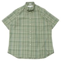 INDIVIDUALIZED SHIRTS（インディビジュアライズドシャツ）Classic Fit Short Sleeve MBDM B.D.Shirt（クラシックフィットショートスリーブボタンダウンシャツ）"HOT WEATHER MADRAS"/Basil（バジル）