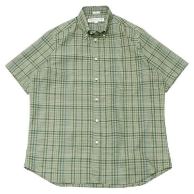 画像1: INDIVIDUALIZED SHIRTS（インディビジュアライズドシャツ）Classic Fit Short Sleeve MBDM B.D.Shirt（クラシックフィットショートスリーブボタンダウンシャツ）"HOT WEATHER MADRAS"/Basil（バジル）