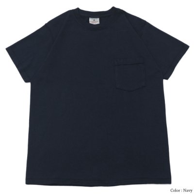 画像2: Goodwear（グッドウェア）Short Sleeve Crew Neck Pocket Tee（ショートスリーブクルーネックポケット付Tシャツ）/Navy（ネイビー）・Used Green（ユーズドグリーン）
