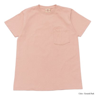 画像2: Goodwear（グッドウェア）Short Sleeve Crew Neck Pocket Tee/Greyish Pink（グレイッシュピンク）・Smoky Cobalt（スモーキーコバルト）