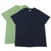 画像1: Goodwear（グッドウェア）Short Sleeve Crew Neck Pocket Tee（ショートスリーブクルーネックポケット付Tシャツ）/Navy（ネイビー）・Used Green（ユーズドグリーン） (1)