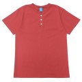 Good On（グッドオン）Short Sleeve Henley Neck Tee（ショートスリーブヘンリーネックTシャツ）"Reactive Dye"/Flamingo（フラミンゴ）