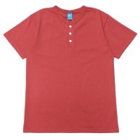 Good On（グッドオン）Short Sleeve Henley Neck Tee（ショートスリーブヘンリーネックTシャツ）"Reactive Dye"/Flamingo（フラミンゴ）