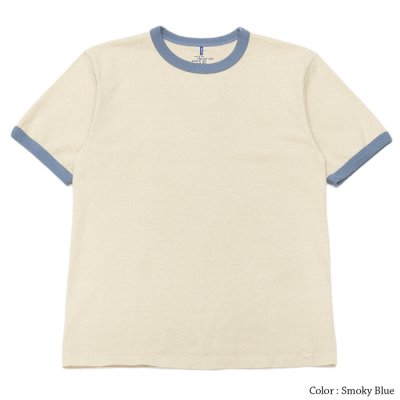 画像4: Good On（グッドオン）Short Sleeve Ringer Tee（ショートスリーブリンガーTシャツ）"Reactive Dye" / Orange（オレンジ）・Smoky Blue（スモーキブルー）・Olive（オリーブ）