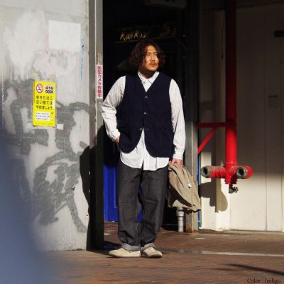 画像9: Post O'Alls（ポストオーバーオールズ）Royal Traveler（ロイヤルトラベラー）"Vintage Sheeting" / Chambray（シャンブレー）※Lサイズのみ