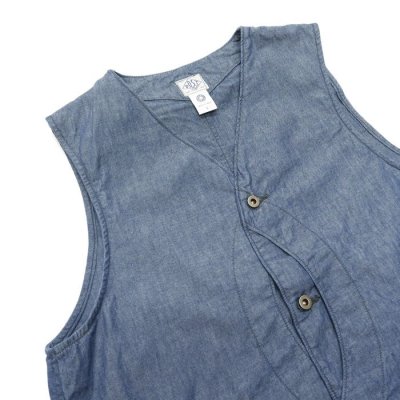 画像3: Post O'Alls（ポストオーバーオールズ）Royal Traveler（ロイヤルトラベラー）"Vintage Sheeting" / Chambray（シャンブレー）※Lサイズのみ