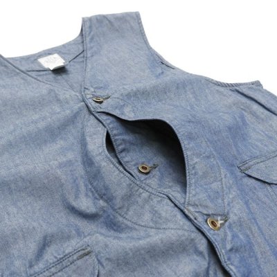 画像4: Post O'Alls（ポストオーバーオールズ）Royal Traveler（ロイヤルトラベラー）"Vintage Sheeting" / Chambray（シャンブレー）※Lサイズのみ
