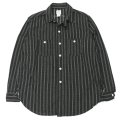 Post O'Alls（ポストオーバーオールズ）St.Louis（セント・ルイス）Dobby Stripe/Black（ブラック）