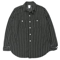 Post O'Alls（ポストオーバーオールズ）St.Louis（セント・ルイス）”Dobby Stripe" / Black（ブラック）