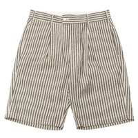 ENGINEERED GARMENTS（エンジニアードガーメンツ）Sunset Short（サンセットショーツ）"LC Stripe" / Natural×Black（ナチュラル×ブラック）