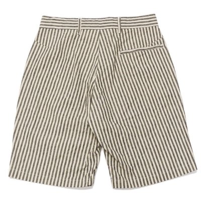 画像2: ENGINEERED GARMENTS（エンジニアードガーメンツ）SUNSET SHORT（サンセットショーツ）LC Stripe/Natural×Black（ナチュラル×ブラック）