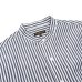 画像3: A VONTADE（アボンタージ）Banded Collar Shirts（バンドカラーシャツ）Cotton Linen Chambray/Navy Stripe（ネイビーストライプ） (3)