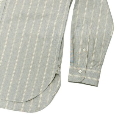 画像5: *A VONTADE（アボンタージ）Banded Collar Shirts（バンドカラーシャツ）"End on End Broad" / Blue Stripe（ブルーストライプ）※Mサイズのみ