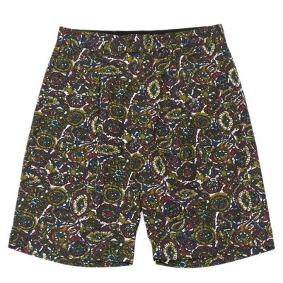 画像1: ENGINEERED GARMENTS（エンジニアードガーメンツ）SUNSET SHORT（サンセットショーツ）Cotton Batik/Olive（オリーブ）