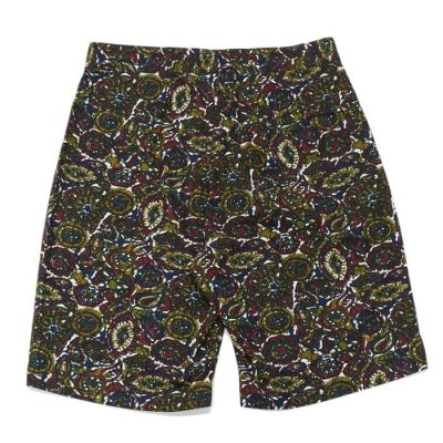 画像2: ENGINEERED GARMENTS（エンジニアードガーメンツ）Sunset Short（サンセットショーツ）"Cotton Batik" / Olive（オリーブ）
