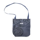 ENGINEERED GARMENTS（エンジニアードガーメンツ）SHOULDER POUCH（ショルダーポーチ）Floral Print 8oz Denim/Indigo（インディゴ）