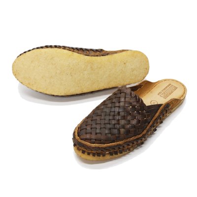 画像2: MOHINDERS（モヒンダーズ）CITY SLIPPER（シティースリッパ）WOVEN/Oiled Brown（オイルドブラウン）