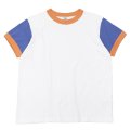 FilMelange（フィルメランジェ）VOLKER（ヴォルカー）"ヴィンテージ天竺"/White×Delft×Orange（ホワイト×デルフトブルー×オレンジ）