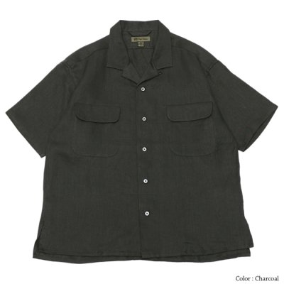 画像6: Nigel Cabourn（ナイジェル・ケーボン）OPEN COLLAR SHIRT（オープンカラーシャツ）"LINEN TWILL / 4Colors (全4色展開）