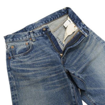 画像4: F.O.B FACTORY（エフオービーファクトリー）SELVEDGE 66 DENIM 5P（セルヴィッチ66デニム5P）"13oz Selvedge Denim" / Used（ユーズド加工）【裾上げ無料】