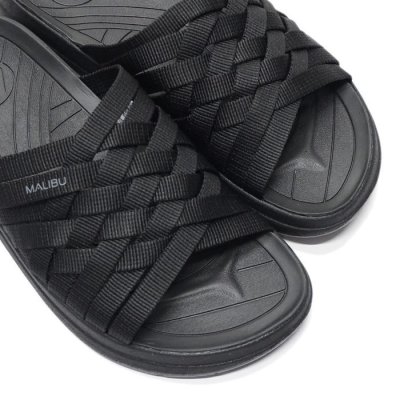 画像6: MALIBU SANDALS（マリブサンダルズ）ZUMA（ズマ）"POLYESTER" / Black×Black（ブラック×ブラック）