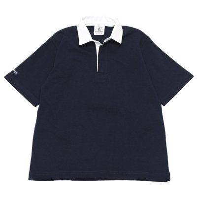 画像1: BARBARIAN（バーバリアン）カジュアルラガーシャツショートスリーブ 8oz-NEW FIT-（SOLID）/Navy（ネイビー）