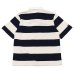 画像2: BARBARIAN（バーバリアン）カジュアルラガーシャツショートスリーブ ”TWO COLOUR STRIPES" / Navy×Ivory（ネイビー×アイボリー） (2)