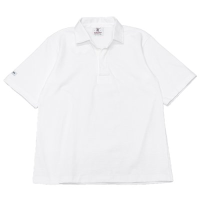 画像1: BARBARIAN（バーバリアン）カジュアルラガーシャツショートスリーブ 8oz-NEW FIT-（SOLID）/White（ホワイト）