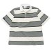 画像1: BARBARIAN（バーバリアン）Light Weight Rugby Collar Shirt S/S（ライトウェイト ラグビーカラーシャツS/S） "ALTERNATING STRIPES" / Ivory×Bottle×Oxford×Navy（アイボリー×ボトル×オックスフォード×ネイビー） (1)