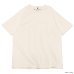 画像2: Nigel Cabourn（ナイジェル・ケーボン）BASIC T-SHIRT（ベーシックTシャツ）9.5oz Open end Cotton/Ivory（アイボリー）・Charcoal（チャコールグレー） (2)