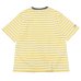 画像3: BARBARIAN（バーバリアン）カジュアルクルーネックシャツショートスリーブ 8oz-NEW FIT-（1/2" TWO COLOUR STRIPES）/Yellow×White+Graphite（イエロー×ホワイト+グラファイト）・Black×White+Raspberry（ブラック×ホワイト+ラズベリー）