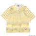 画像2: BARBARIAN（バーバリアン）カジュアルヘンリーネックシャツショートスリーブ "BASQUE STRIPES" レディース / Yellow×White（イエロー×ホワイト）・Dk.Ocean×White（ダークオーシャン×ホワイト） (2)