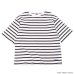 画像4: BARBARIAN（バーバリアン）カジュアルクルーネックシャツショートスリーブ ”TWO COLOUR STRIPES" レディース / White×Apple（ホワイト×アップル）・White×Brown（ホワイト×ブラウン）
