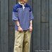 画像11: BARBARIAN（バーバリアン）カジュアルヘンリーネックシャツショートスリーブ "BASQUE STRIPES" レディース / Yellow×White（イエロー×ホワイト）・Dk.Ocean×White（ダークオーシャン×ホワイト）