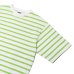 画像7: BARBARIAN（バーバリアン）カジュアルクルーネックシャツショートスリーブ ”TWO COLOUR STRIPES" レディース / White×Apple（ホワイト×アップル）・White×Brown（ホワイト×ブラウン）