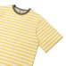 画像7: BARBARIAN（バーバリアン）カジュアルクルーネックシャツショートスリーブ 8oz-NEW FIT-（1/2" TWO COLOUR STRIPES）/Yellow×White+Graphite（イエロー×ホワイト+グラファイト）・Black×White+Raspberry（ブラック×ホワイト+ラズベリー）