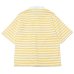 画像3: BARBARIAN（バーバリアン）カジュアルヘンリーネックシャツショートスリーブ "BASQUE STRIPES" レディース / Yellow×White（イエロー×ホワイト）・Dk.Ocean×White（ダークオーシャン×ホワイト）