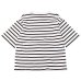 画像5: BARBARIAN（バーバリアン）カジュアルクルーネックシャツショートスリーブ ”TWO COLOUR STRIPES" レディース / White×Apple（ホワイト×アップル）・White×Brown（ホワイト×ブラウン）
