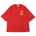 Champion（チャンピオン）T1011 US Print Raglan Sleeve T-Shirt（ティーテンイレブンUSプリントラグランスリーブTシャツ）"USC"/Cardinal（カーディナル）Made in USA