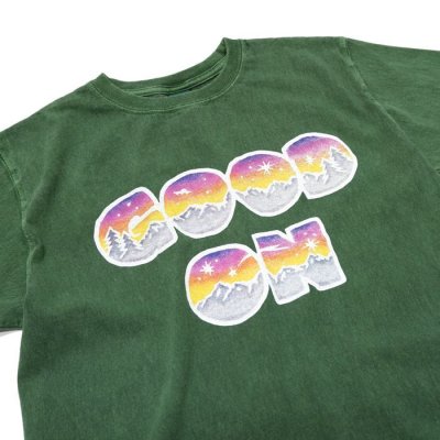 画像4: Good On（グッドオン）Short Sleeve Crew Neck Batik Print Tee（ショートスリーブクルーネックバティックプリントTシャツ）"GOOD ON" / Dk.Green（ダークグリーン）